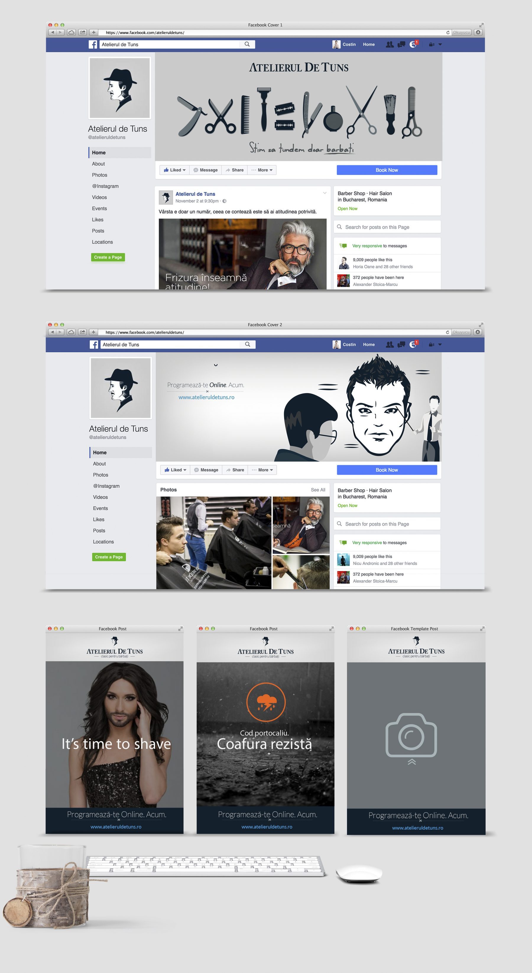 Barber Shop Facebook design