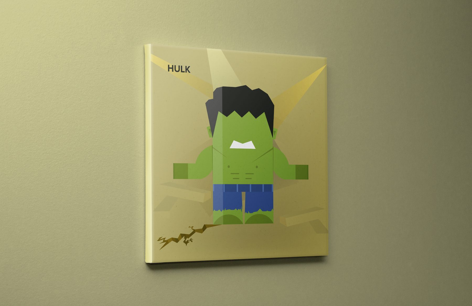 superhero Hulk illustration