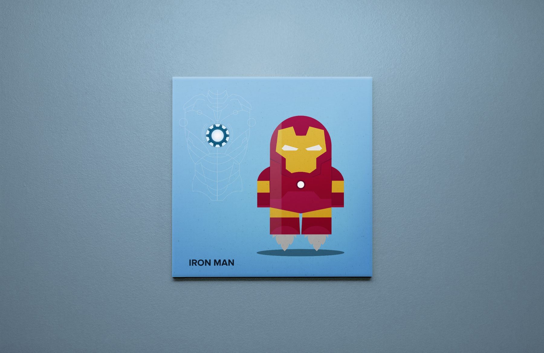 superhero iron man illustration