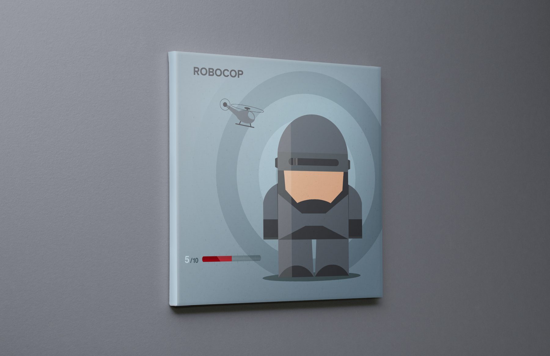 superhero robocop illustration