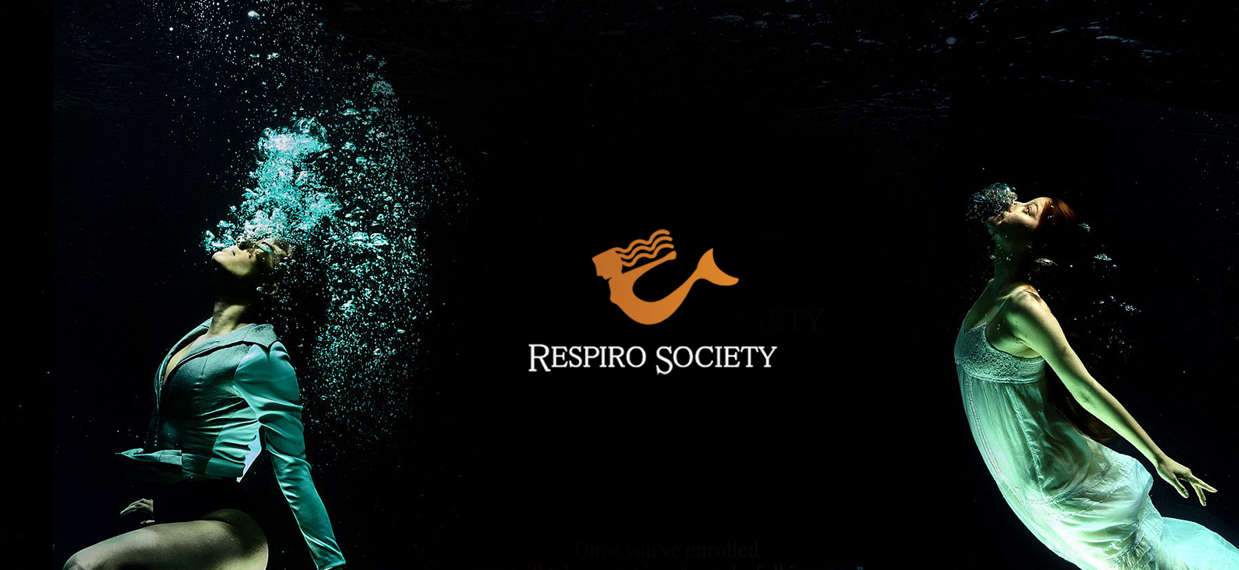 Respiro Underwater Research Society logo design brohouse