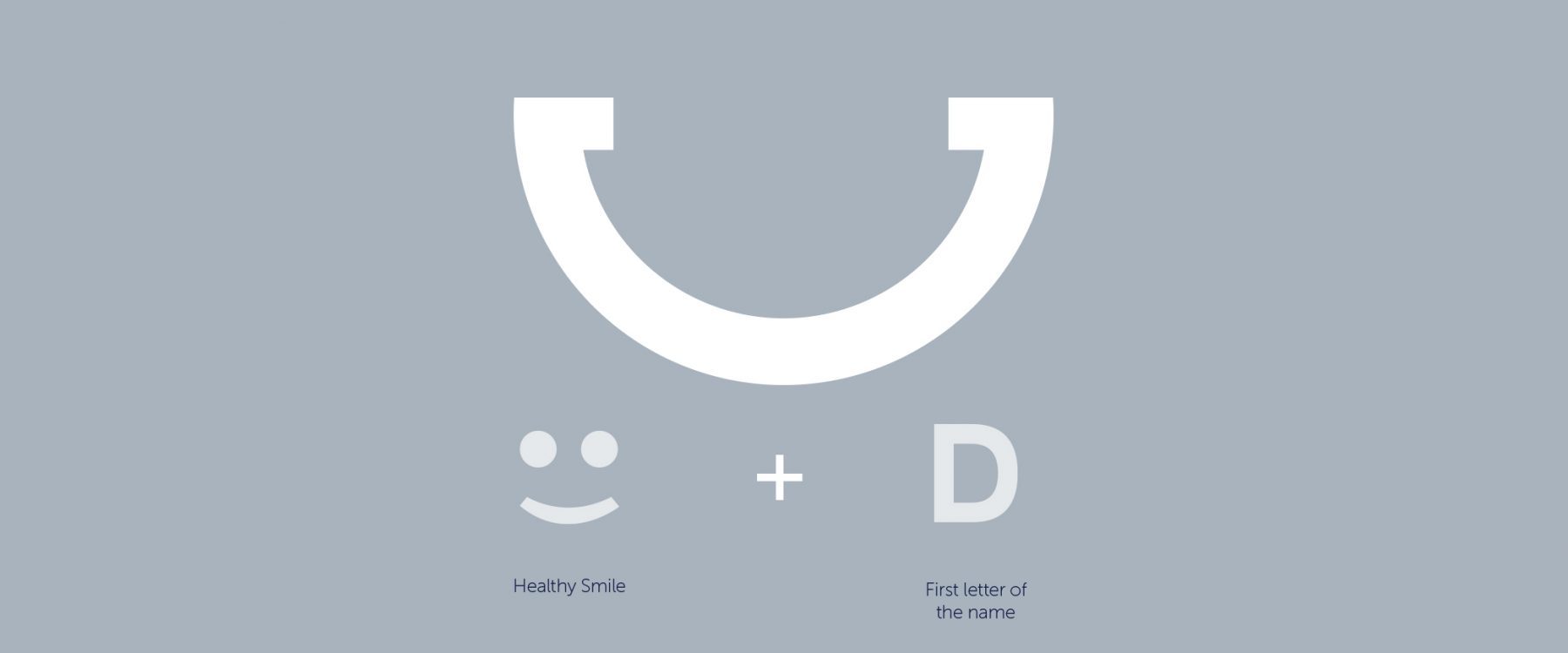 Dentica logo smile concept