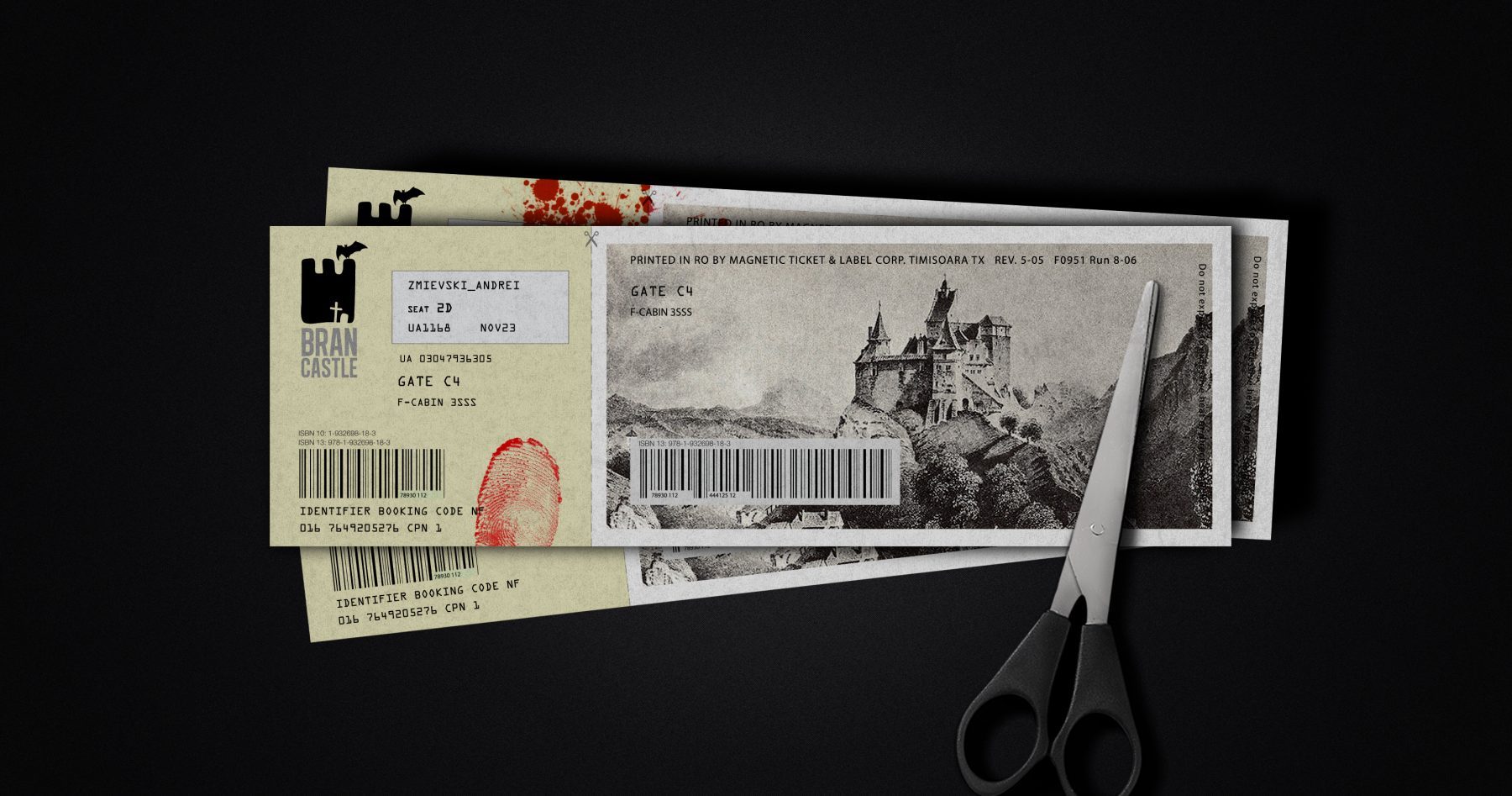 Bran Castle ticket design