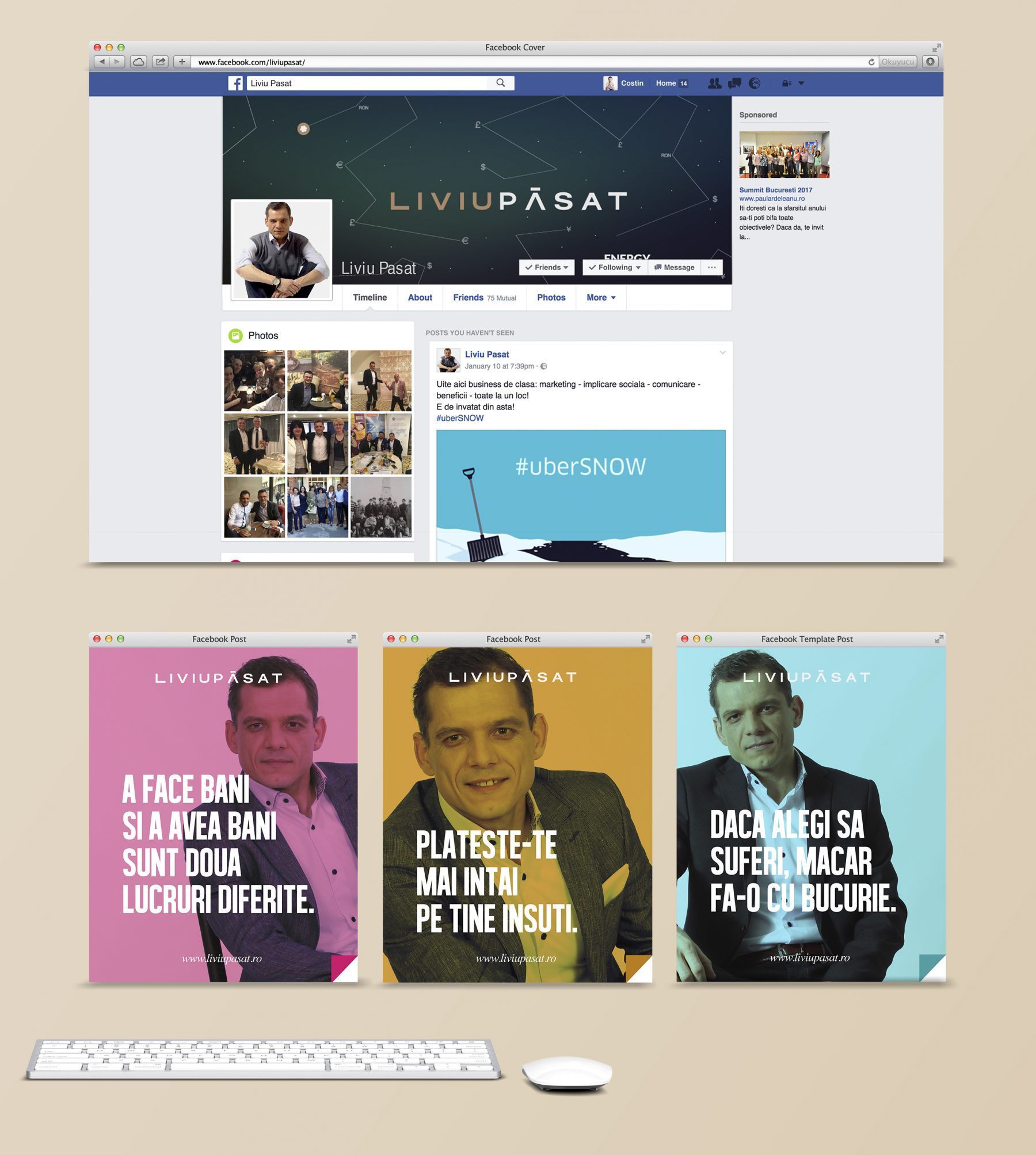 Liviu Pasat Facebook Design