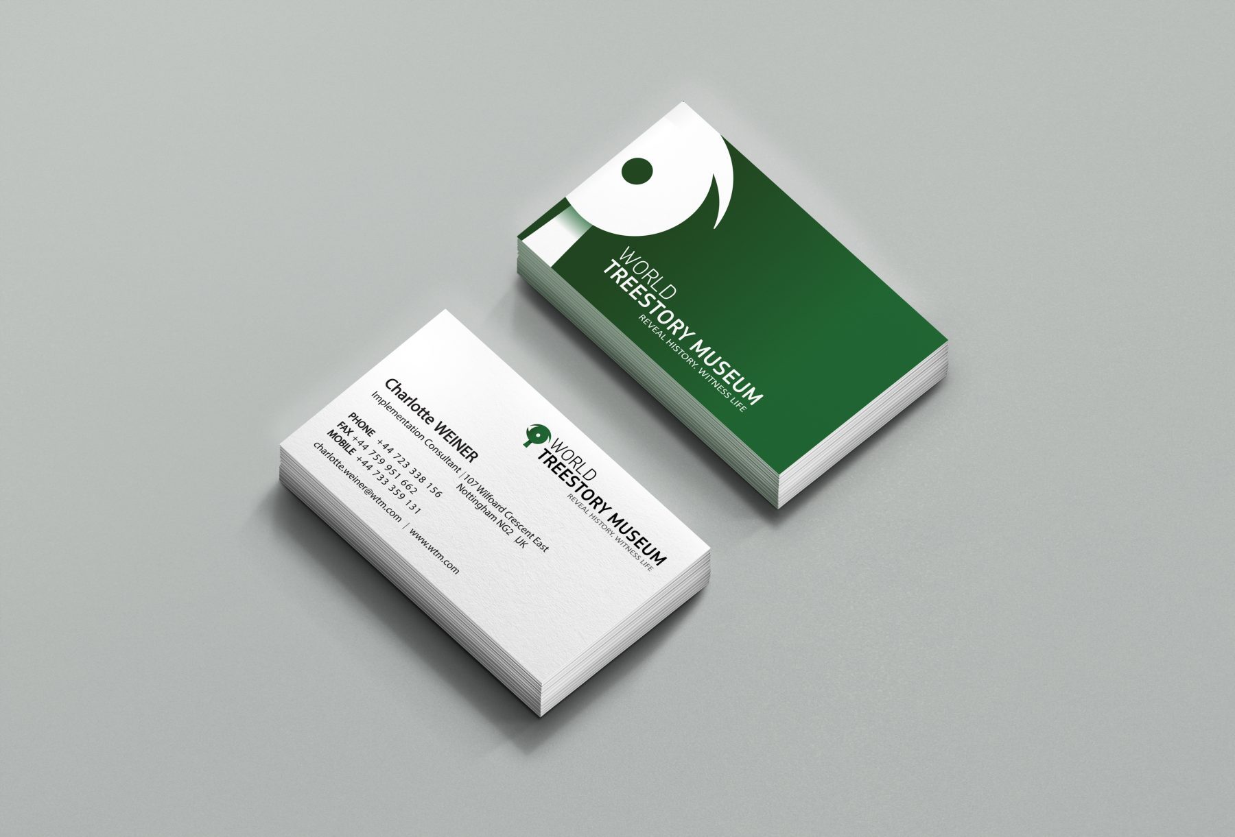 Nature Museum Business Cards design