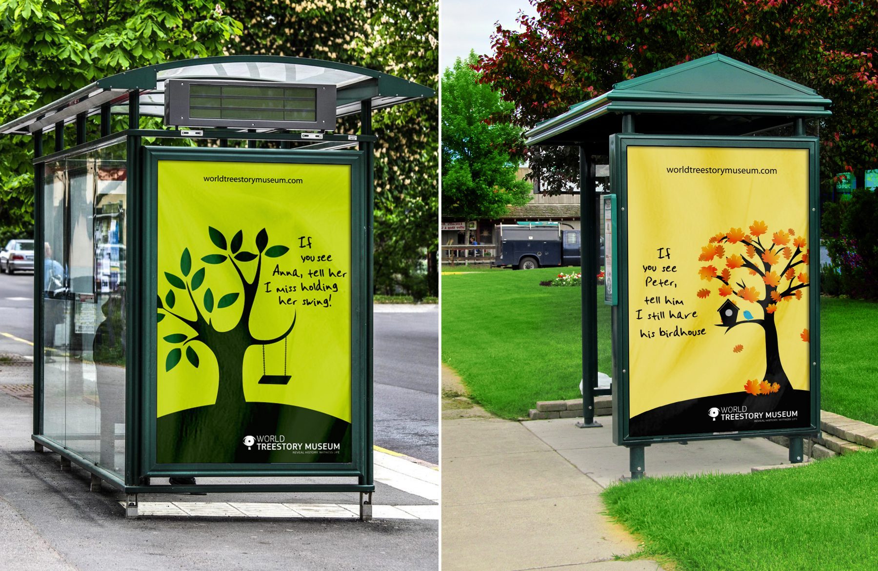 Nature Museum Bus Stop Advertising outdoor