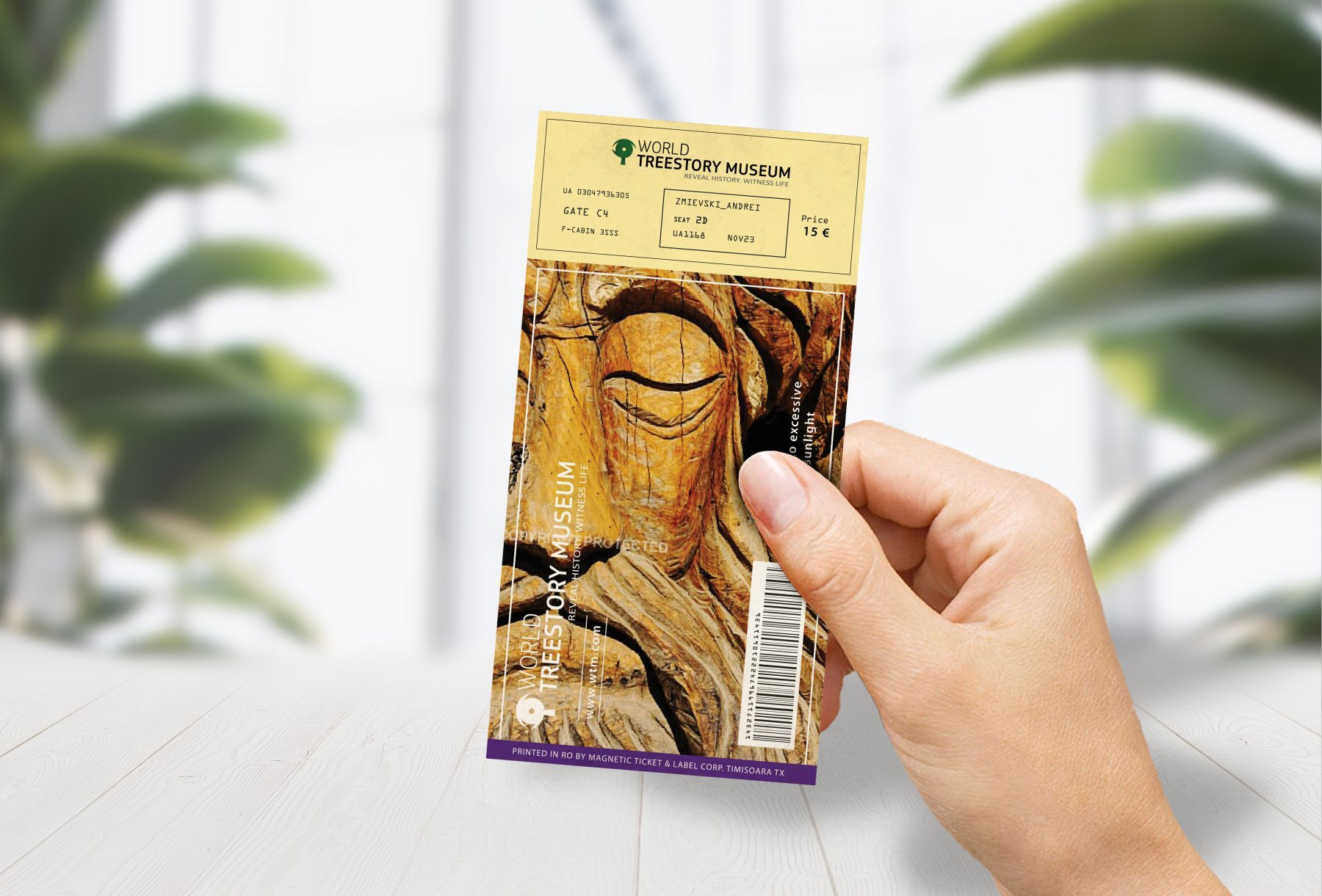 Nature Museum Ticket Design