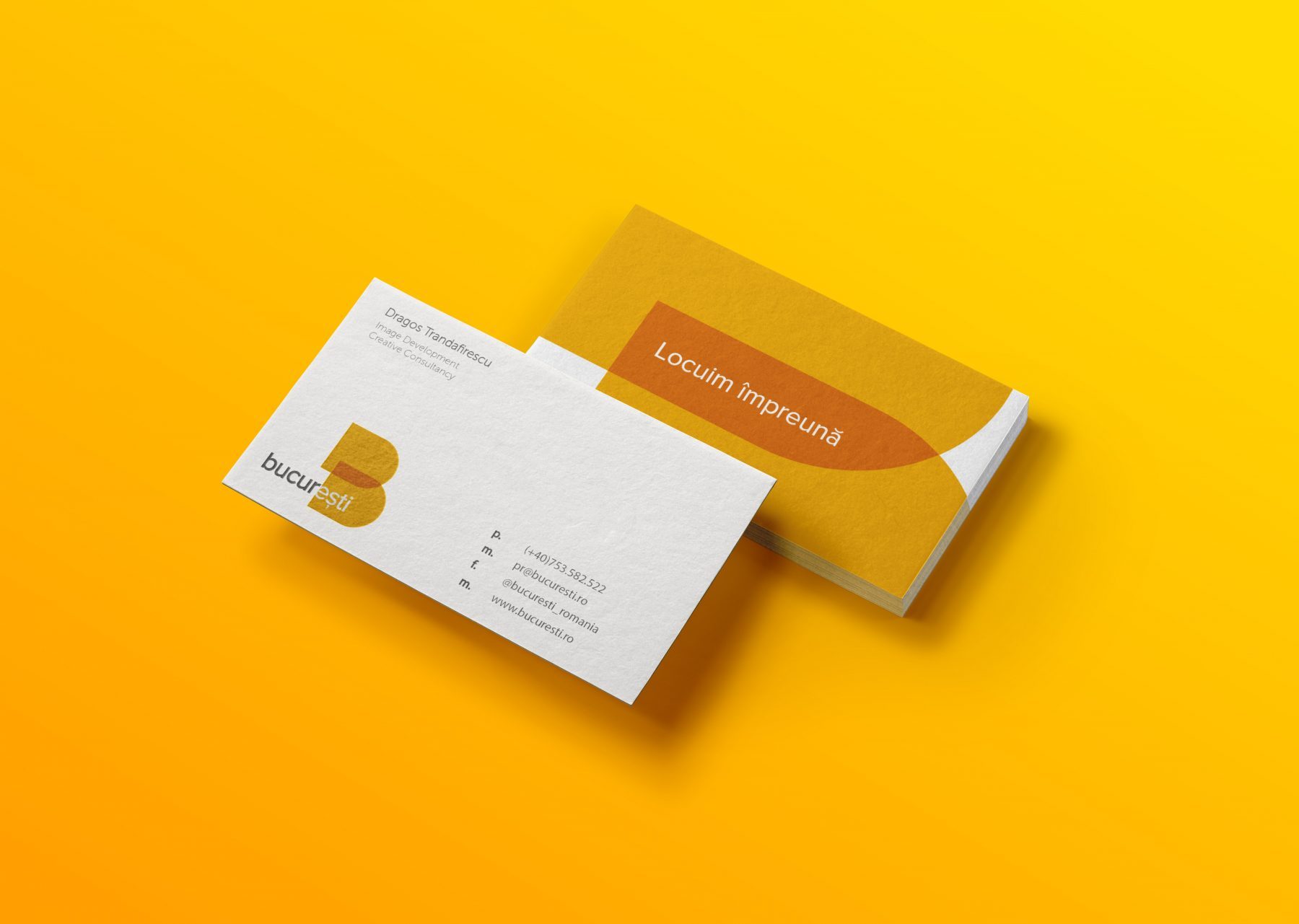 Bucharest business cards design