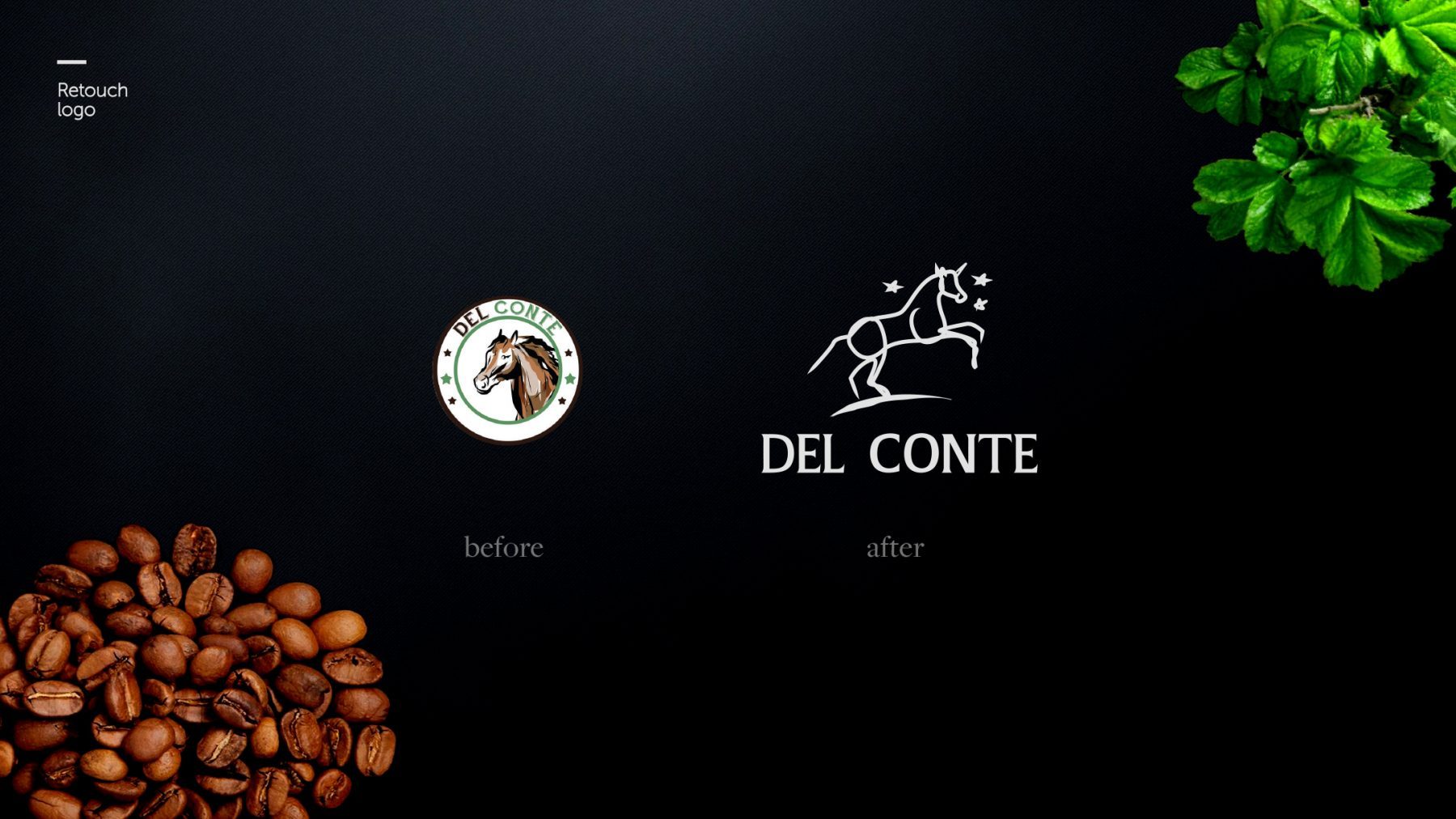 Del Conte rebranding Preium Coffee