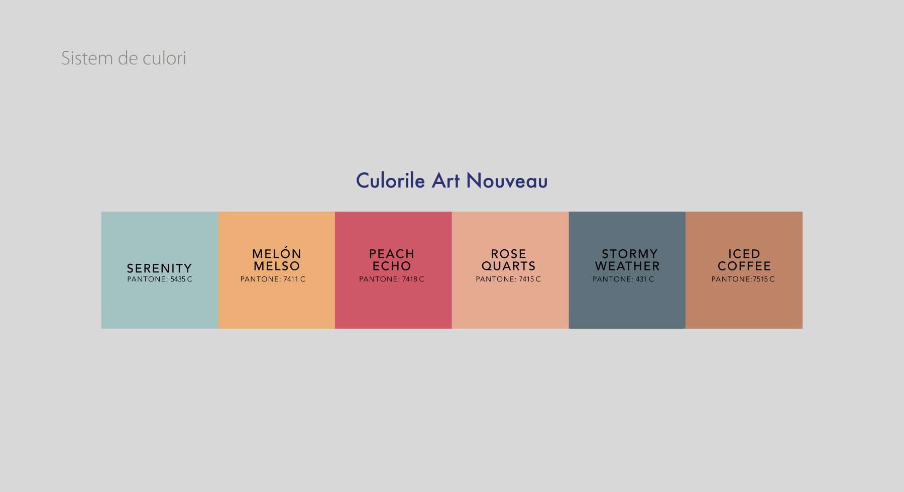 Art nouveau color palettes