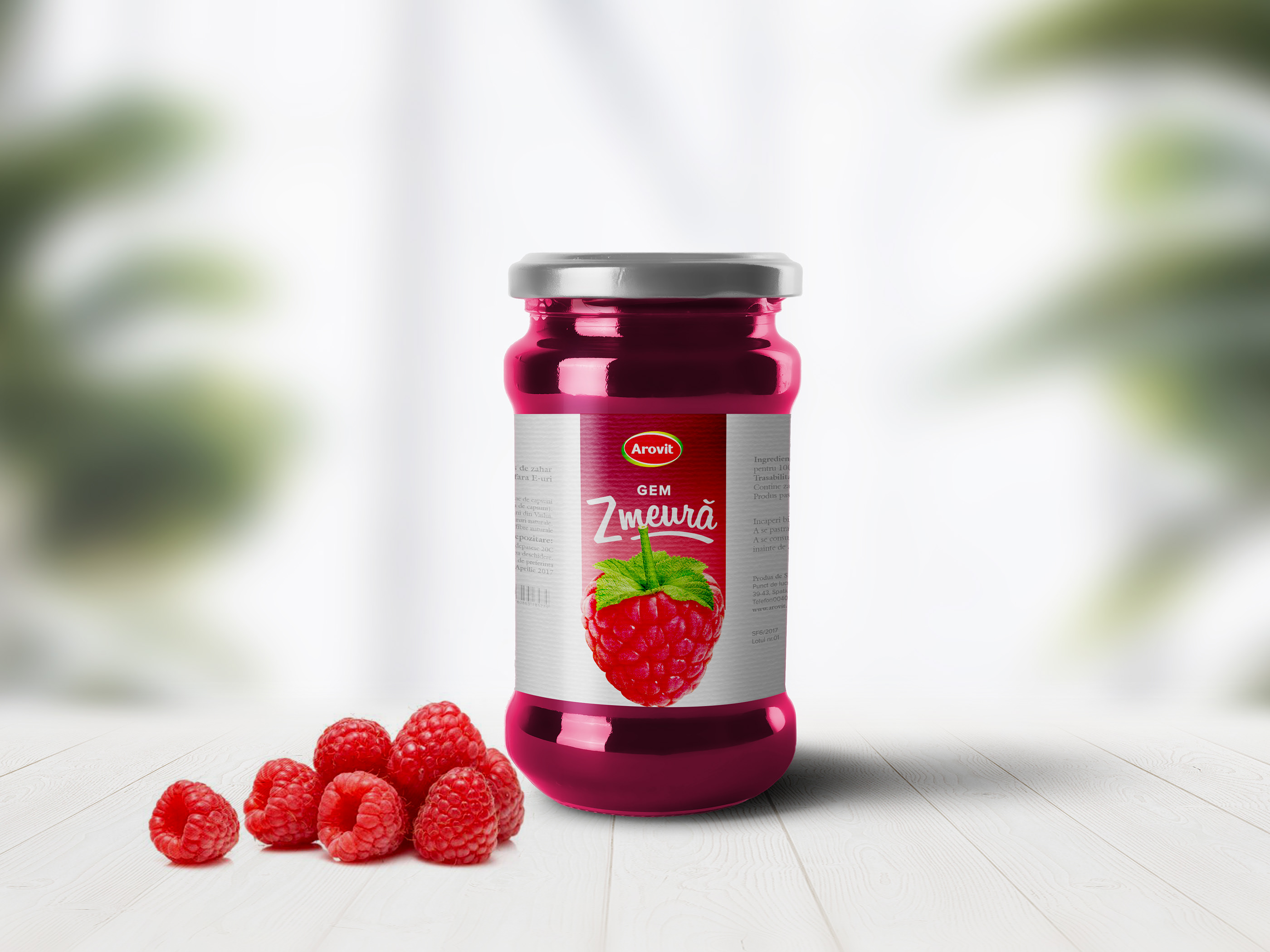 Arovit packaging design raspberry