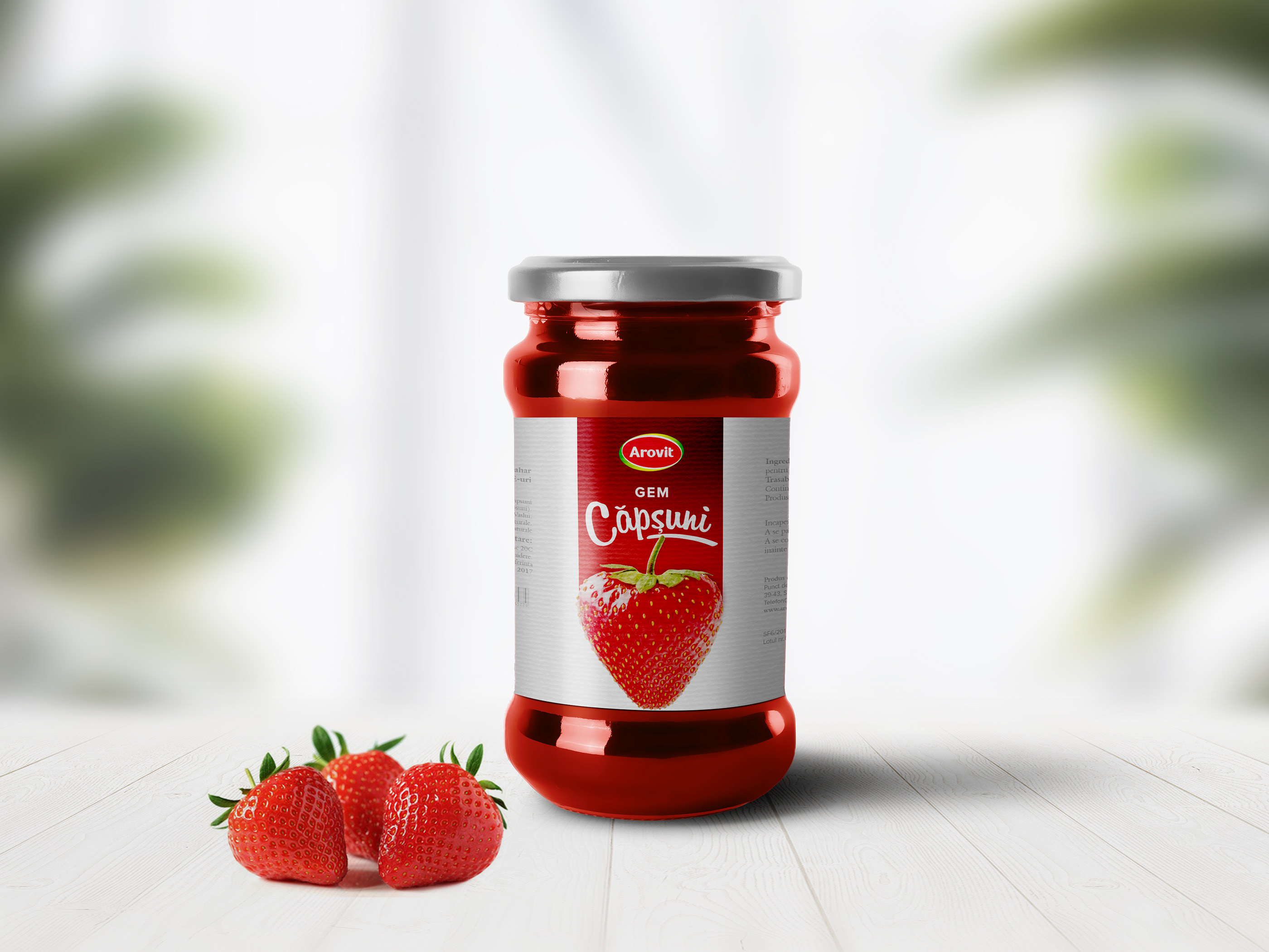 Arovit packaging design strawberry