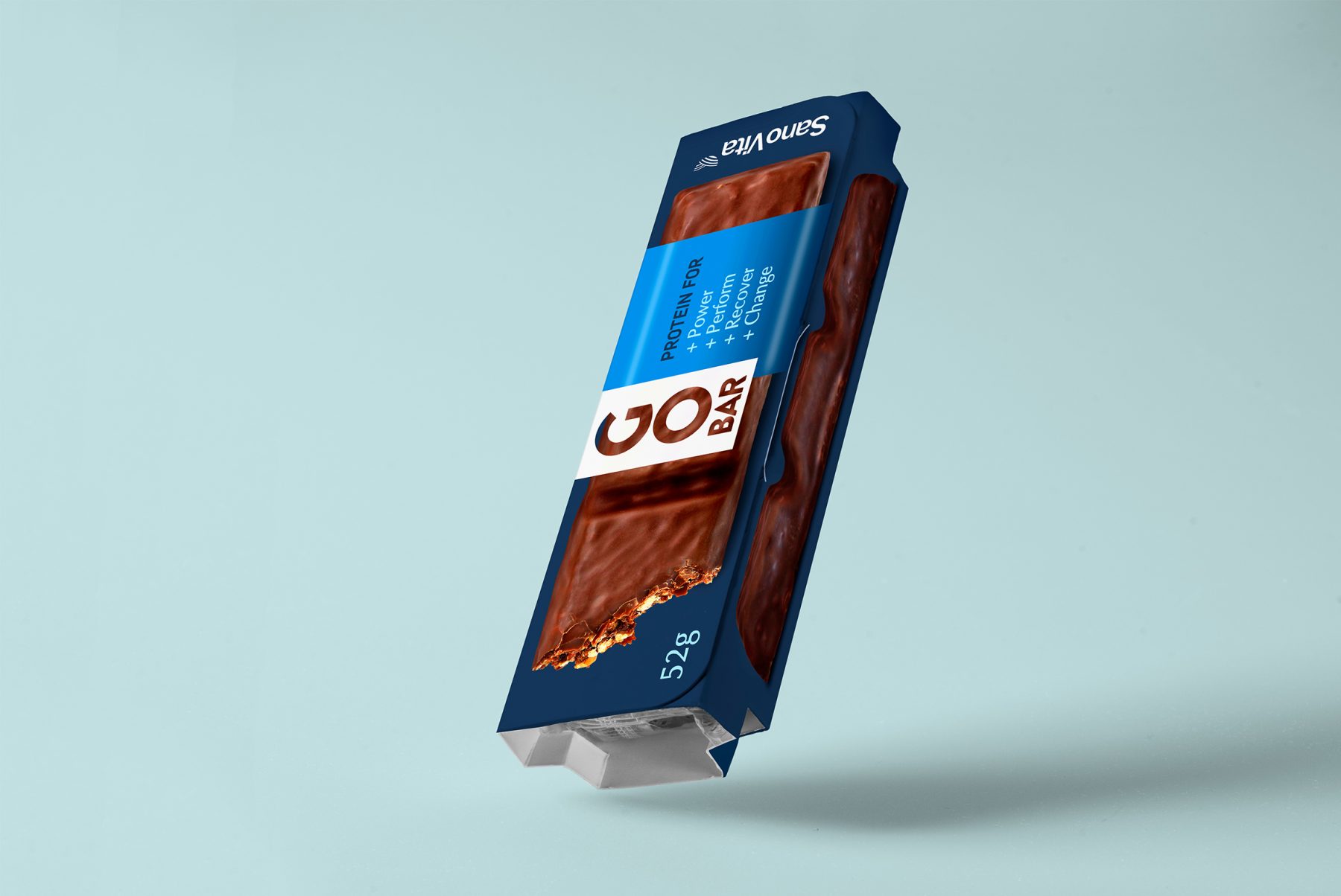 Go Bar protein bar packaging design