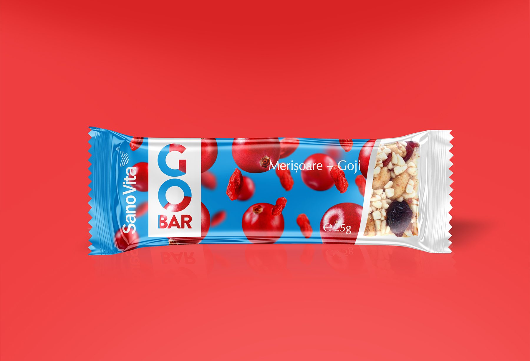 Go Bar seed bar packaging design cranberries goji