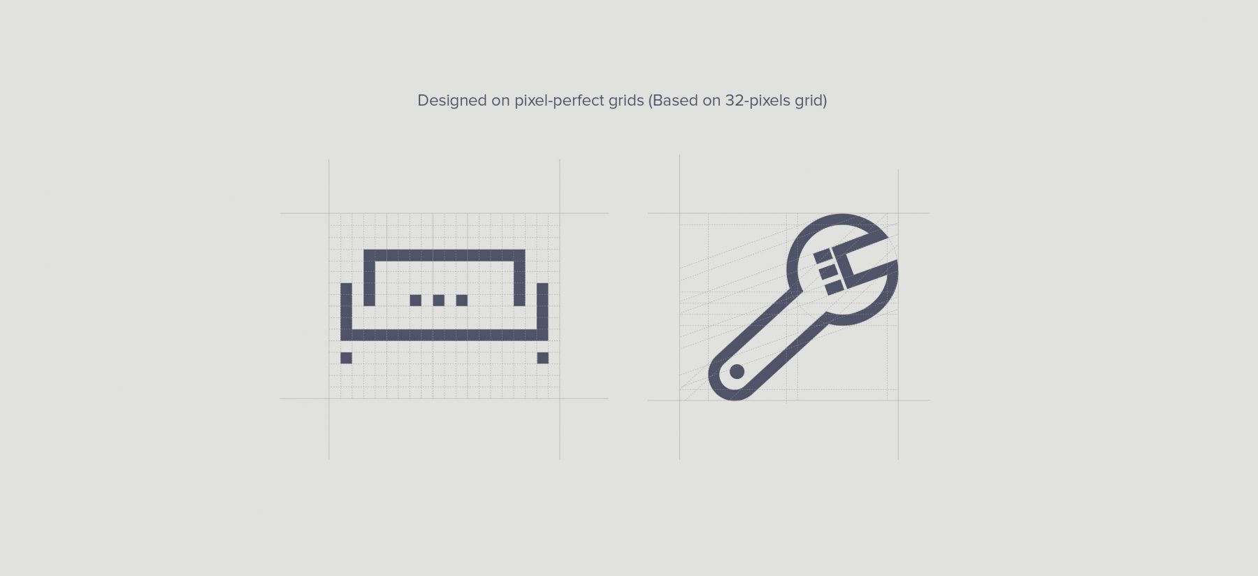 Pelind icons grid construction