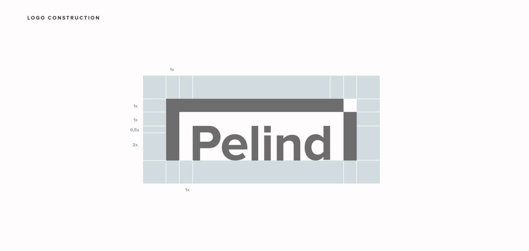 Pelind logo grid construction