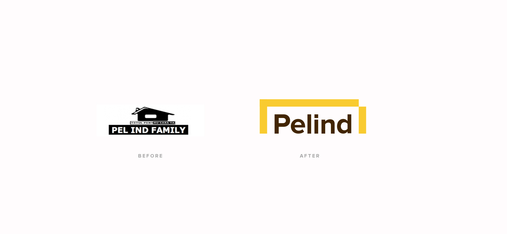 Pelin Rebranding - Before and After