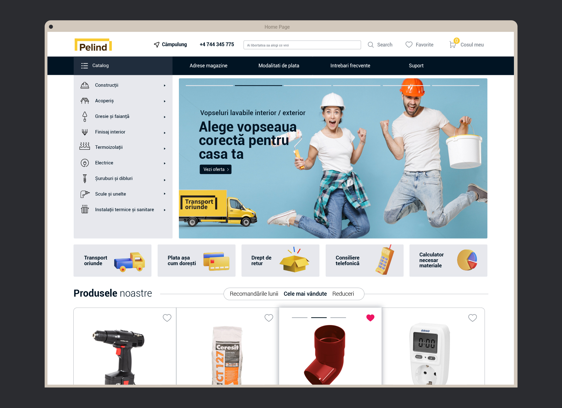 Pelind ecommerce desktop