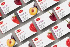 Arovit Rebranding business cards