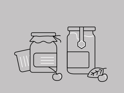 Jam jar illustration