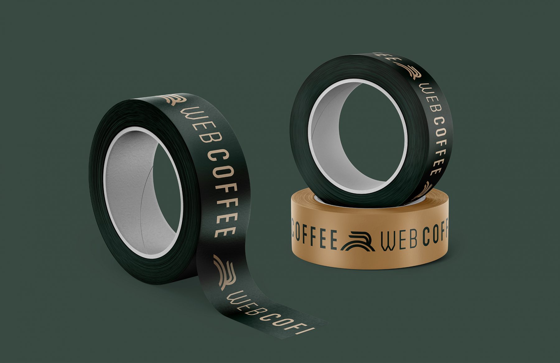 Web coffee Duck Tape Design