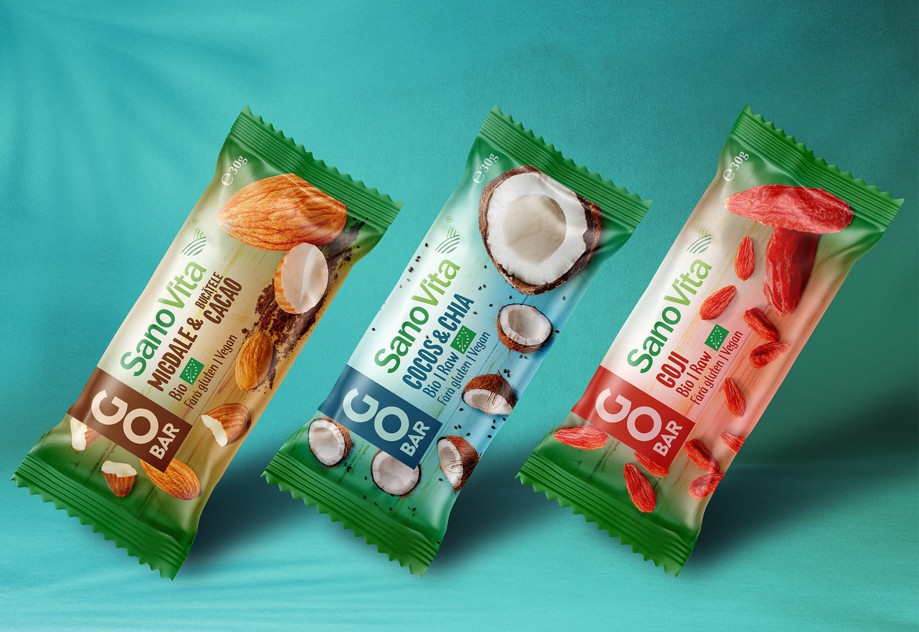 packaging design organic food bars Go Bar