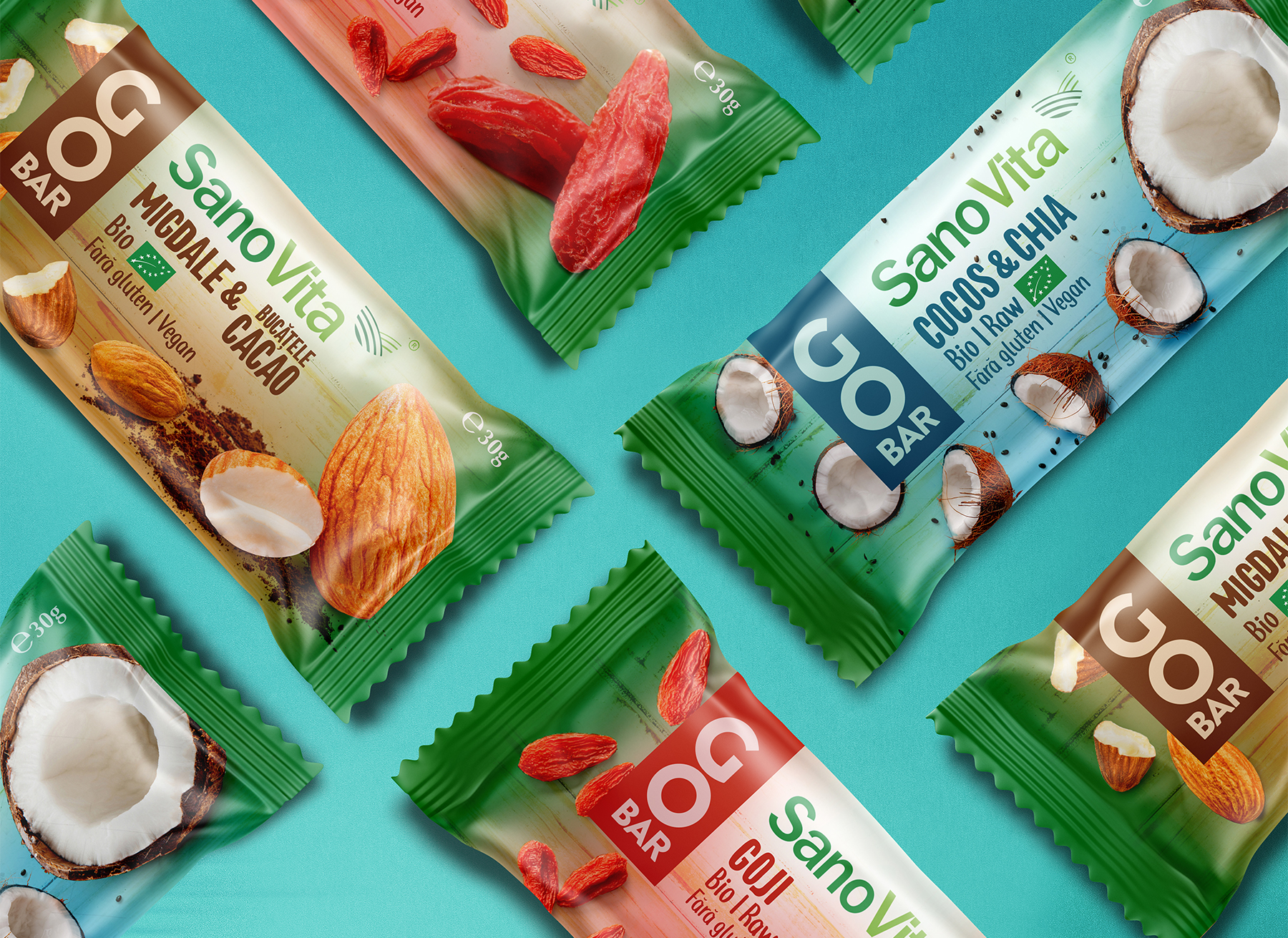 packaging design organic food bars Go Bar