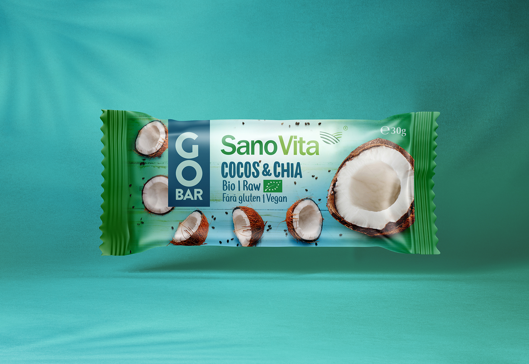 Coconut and Chia packaging design | SanoVita