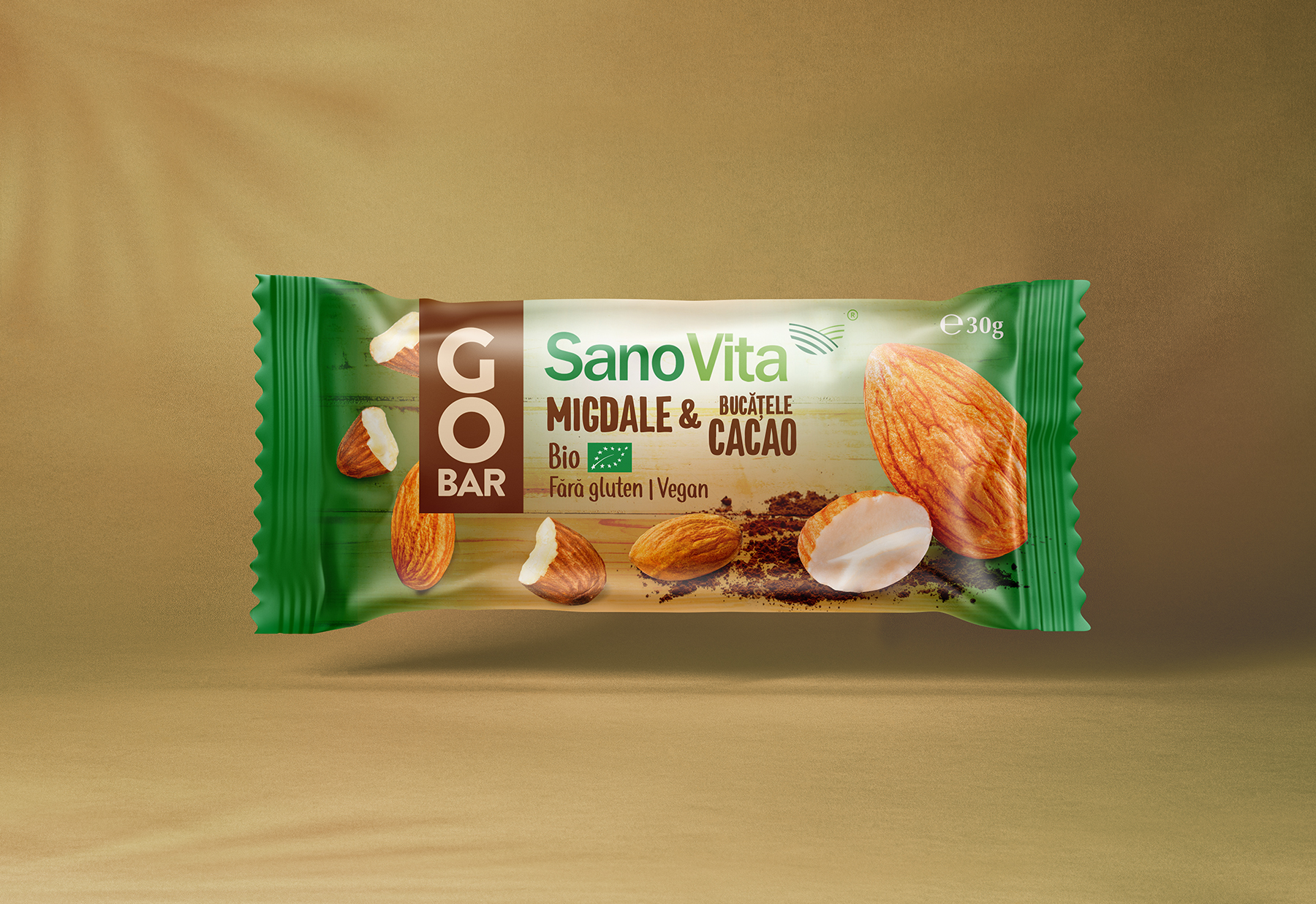 Almonds and Caco Ribs packaging design | SanoVita