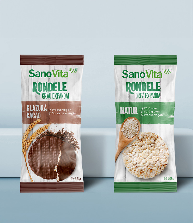 sanovita rondele expandate packaging design