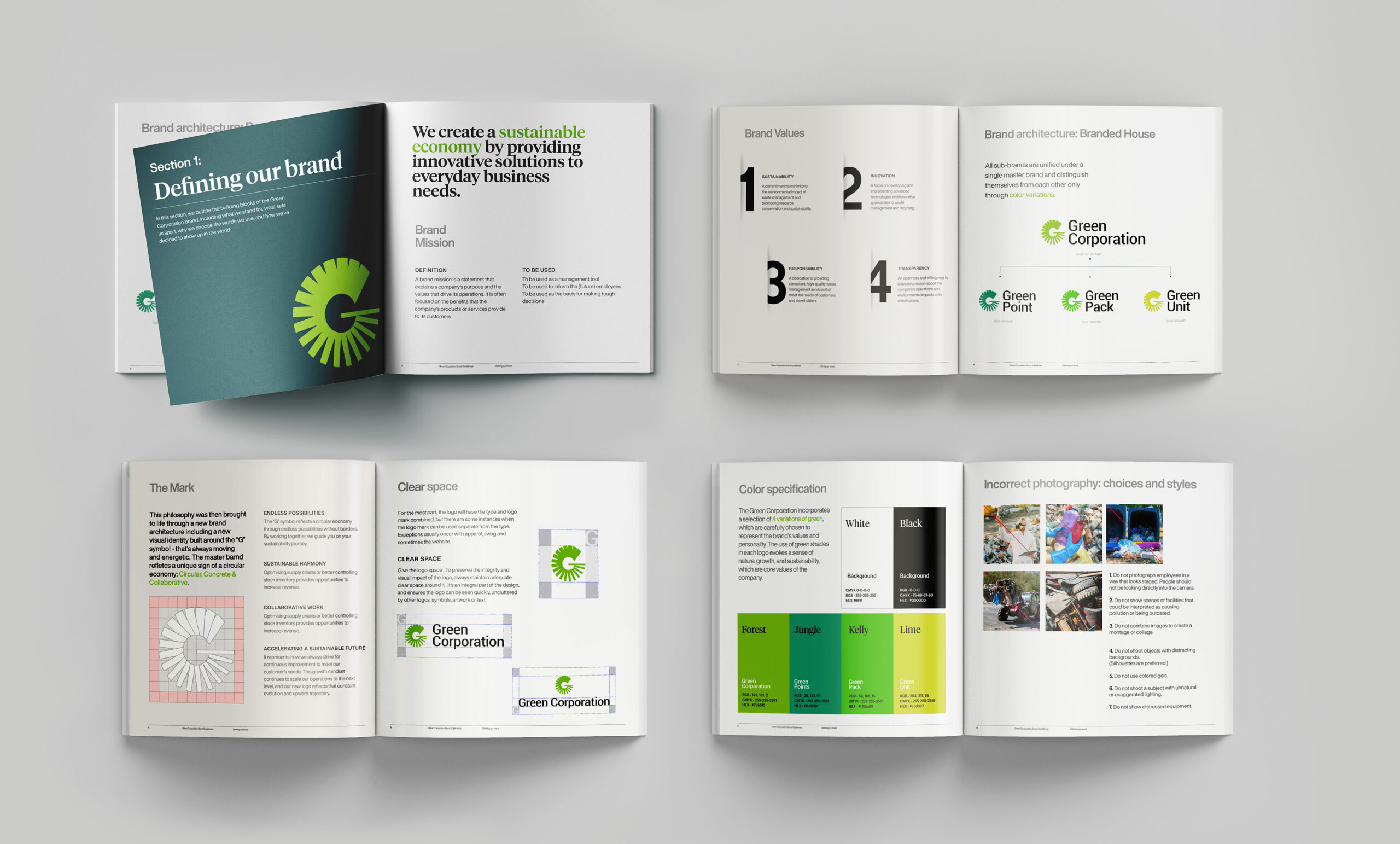 Rebranding Green Corporation | Manual de Brand