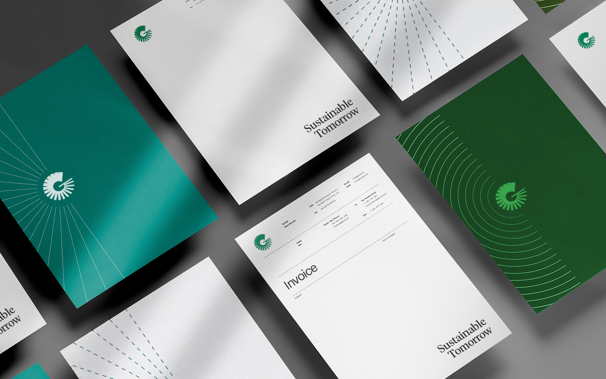 Rebranding Green Corporation | Pack Stationary