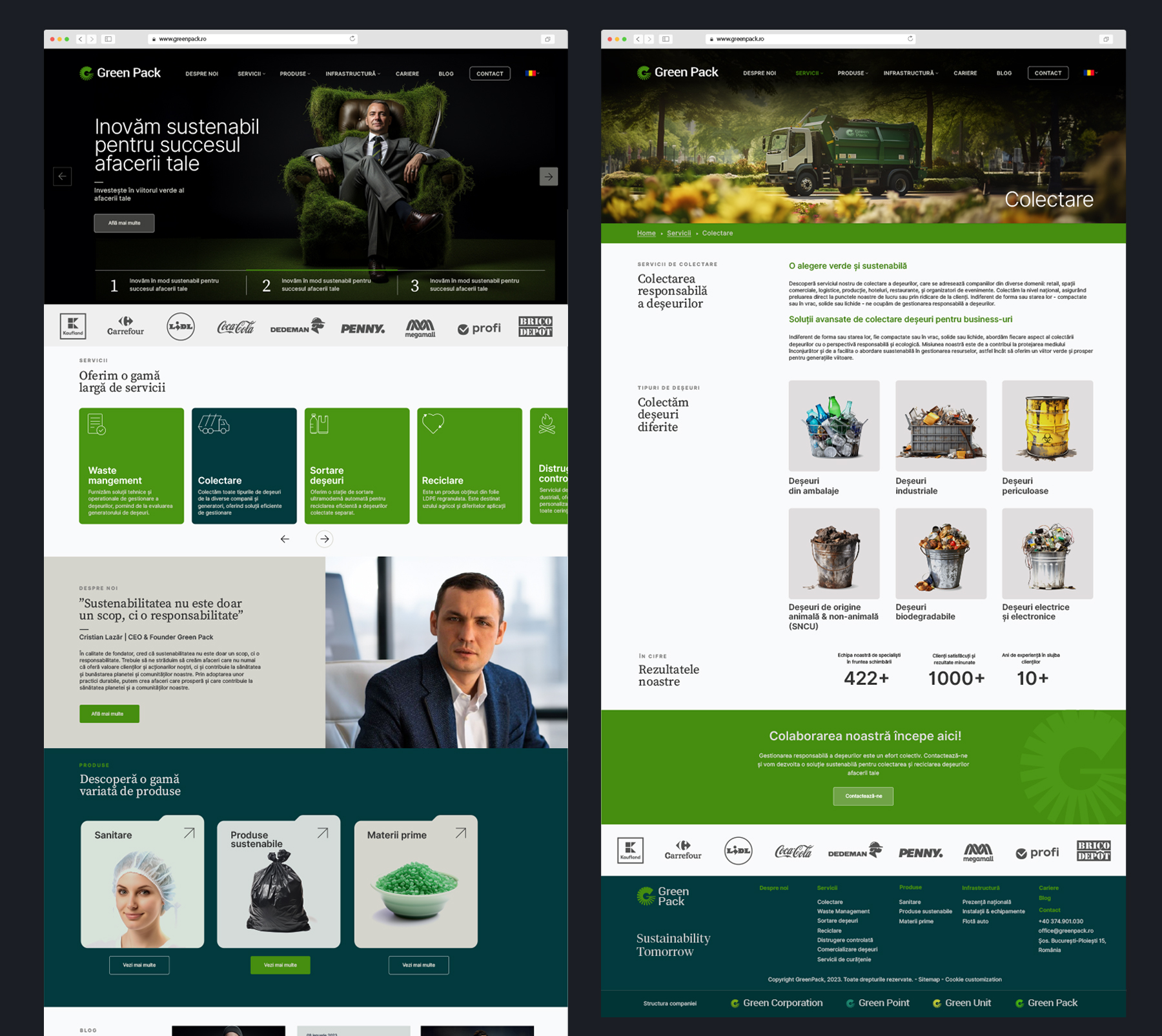 GreenPack web design branding BroHouse