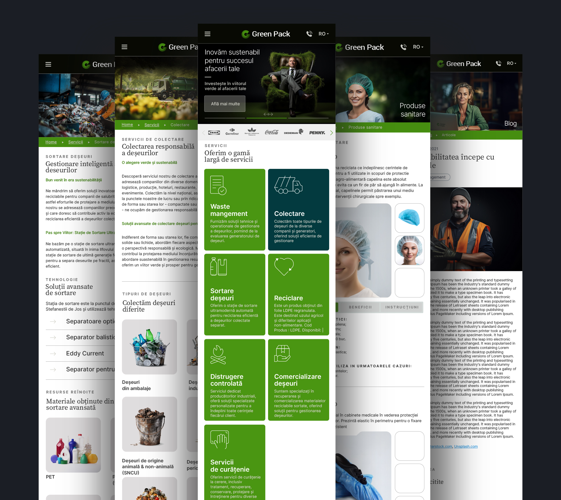 GreenPack web mobile design branding BroHouse