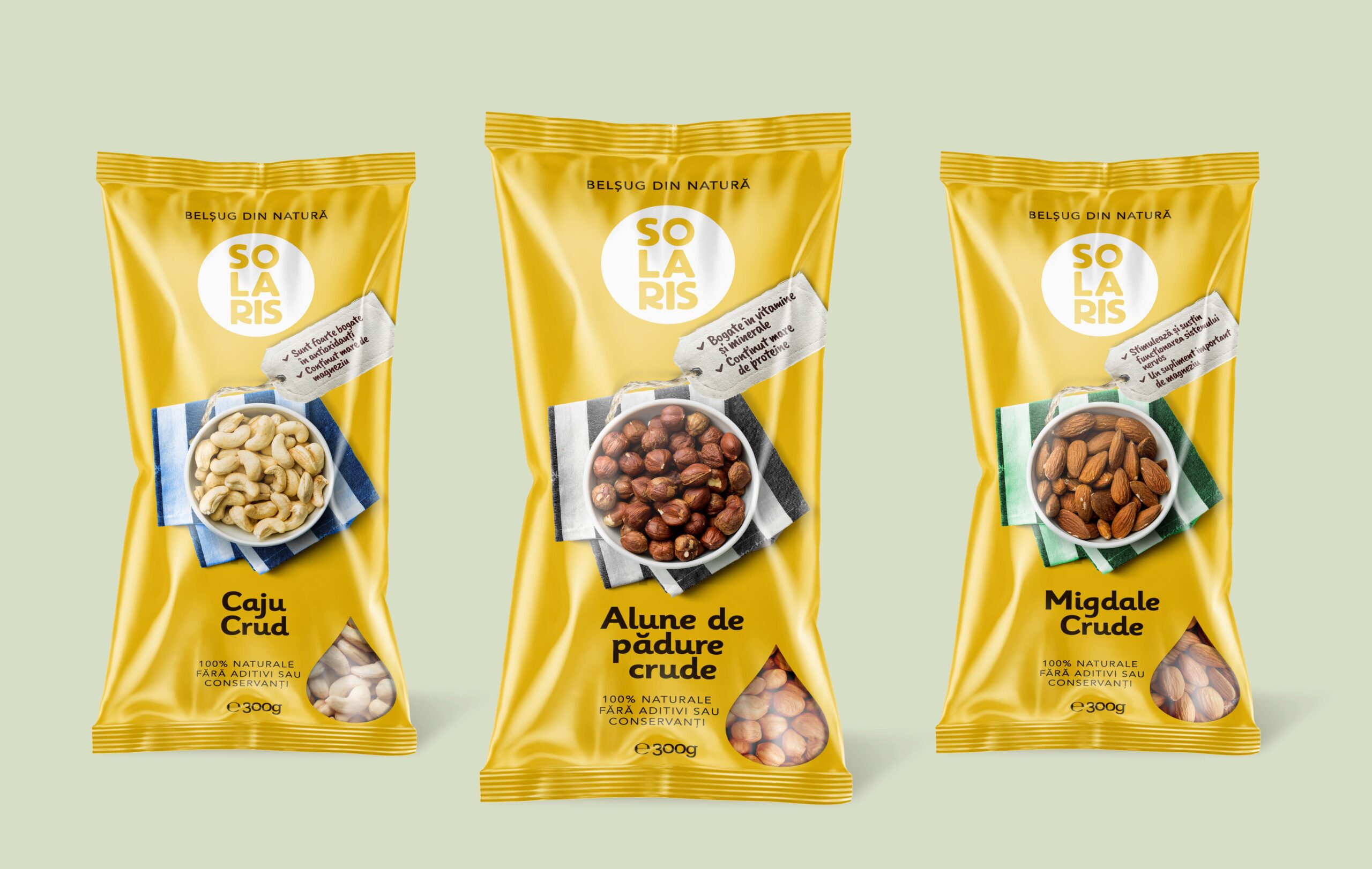 Solaris packaging design Oilseeds and dried fruits