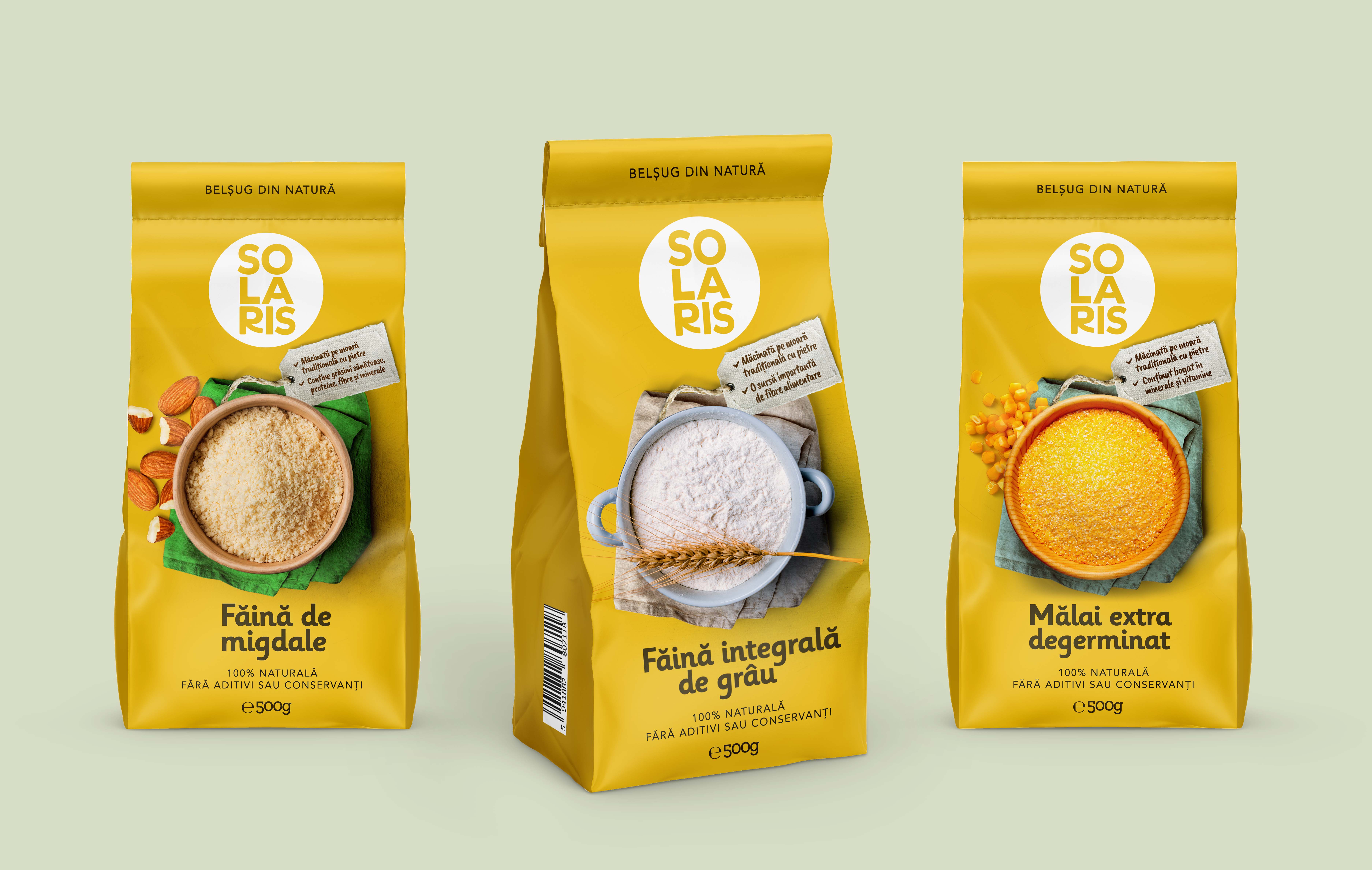Solaris packaging design flour corn