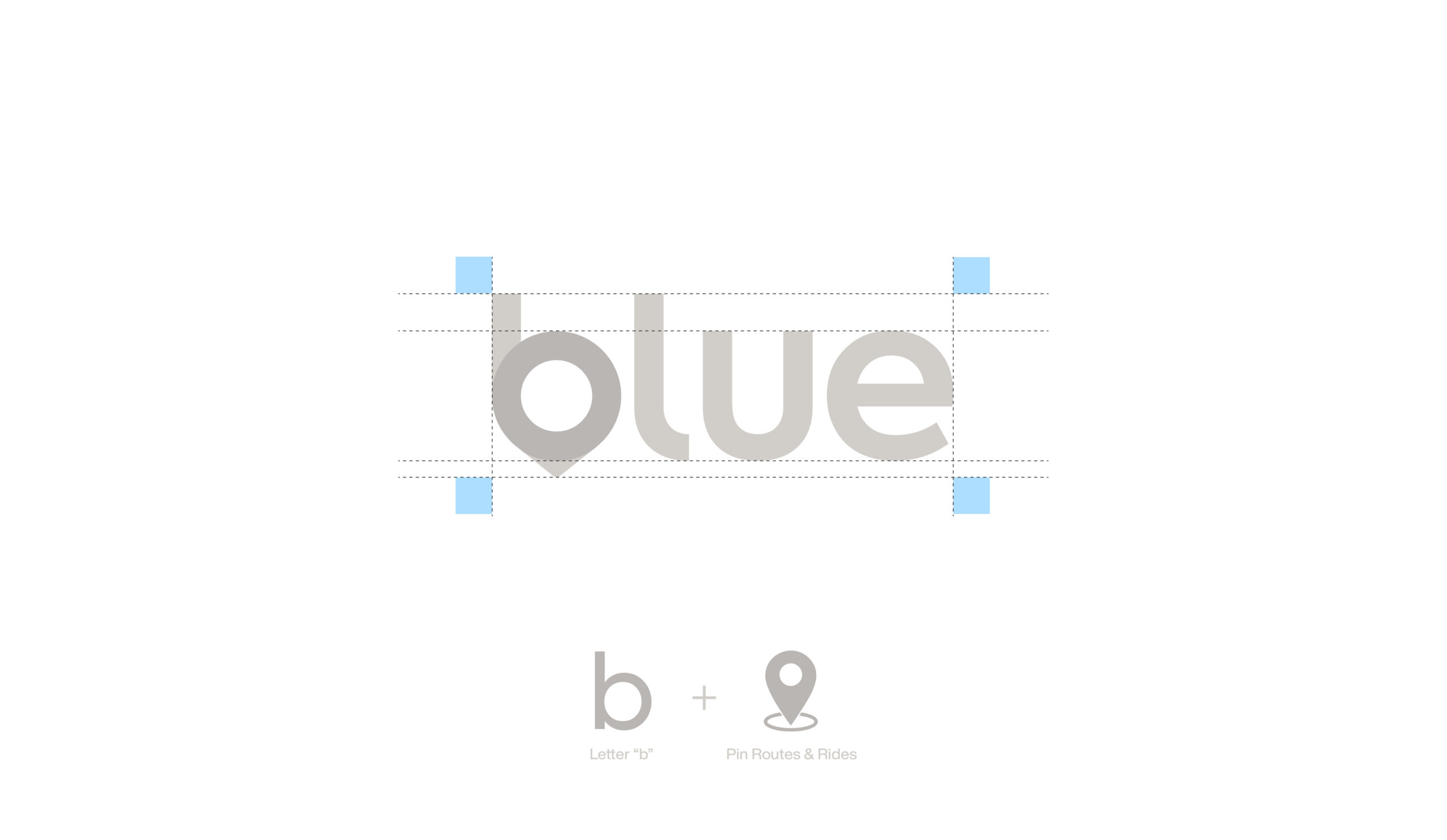 Blue logo concept