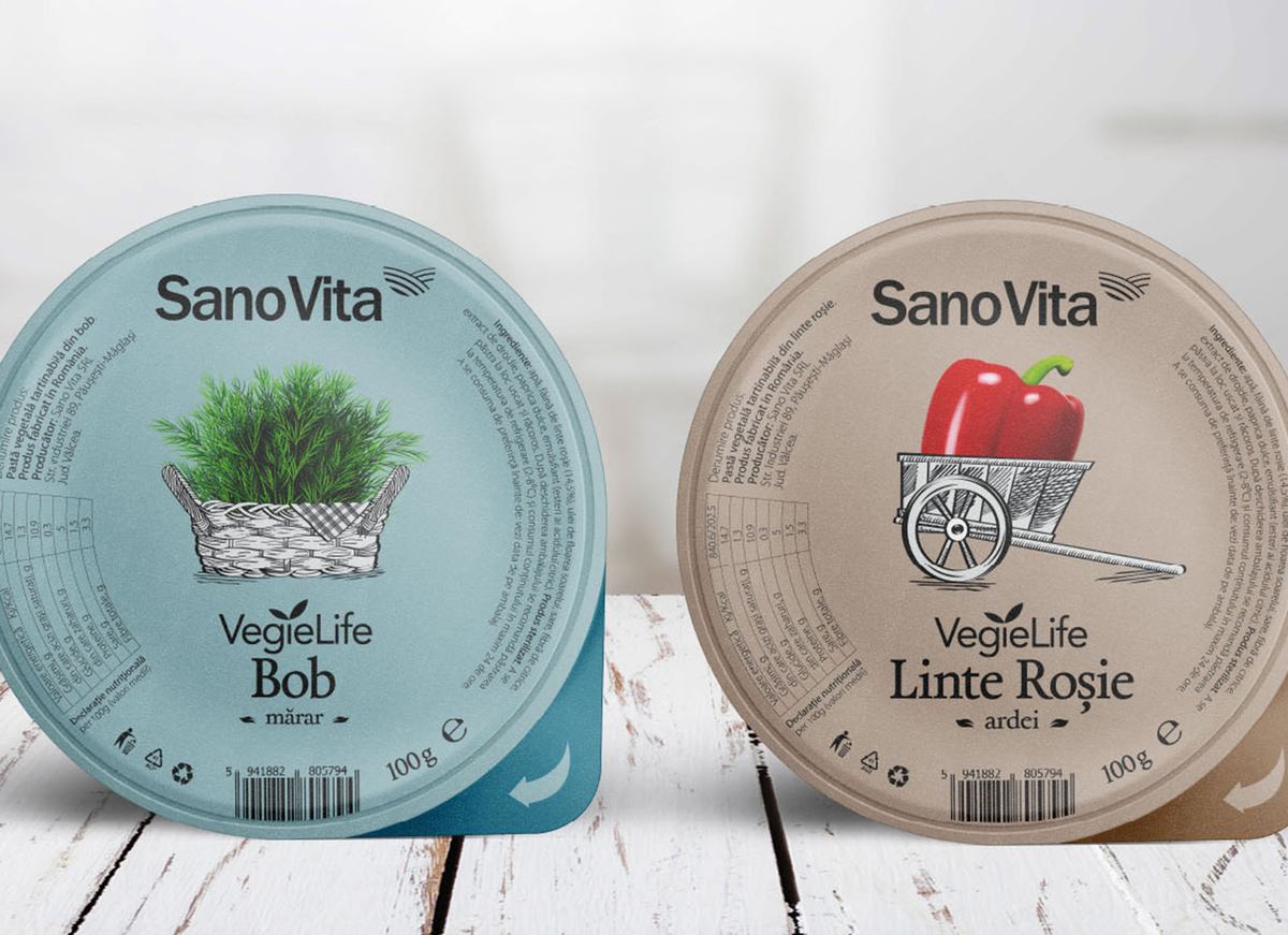 VegieLife SanoVita packs with engraved illustrations, packaging design awarded Bronze at Pentawards 2020 – BroHouse